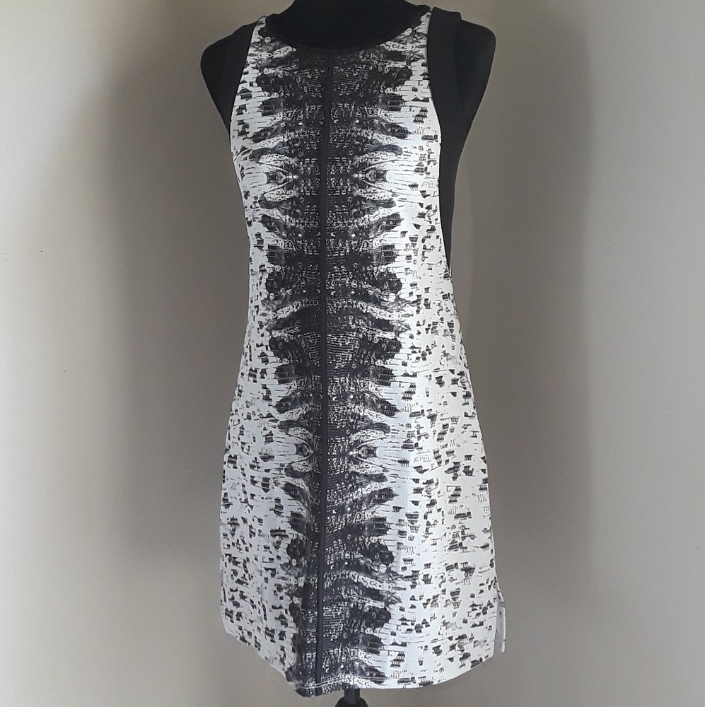 Reed Black and White Scuba Dress Size XS